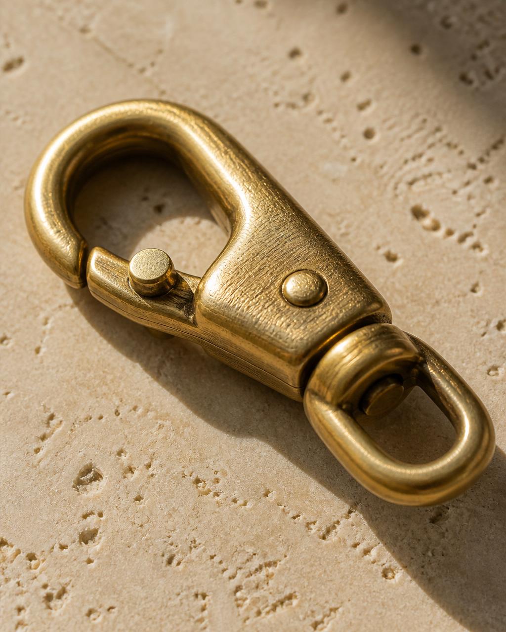 Solid brass, cast by hand